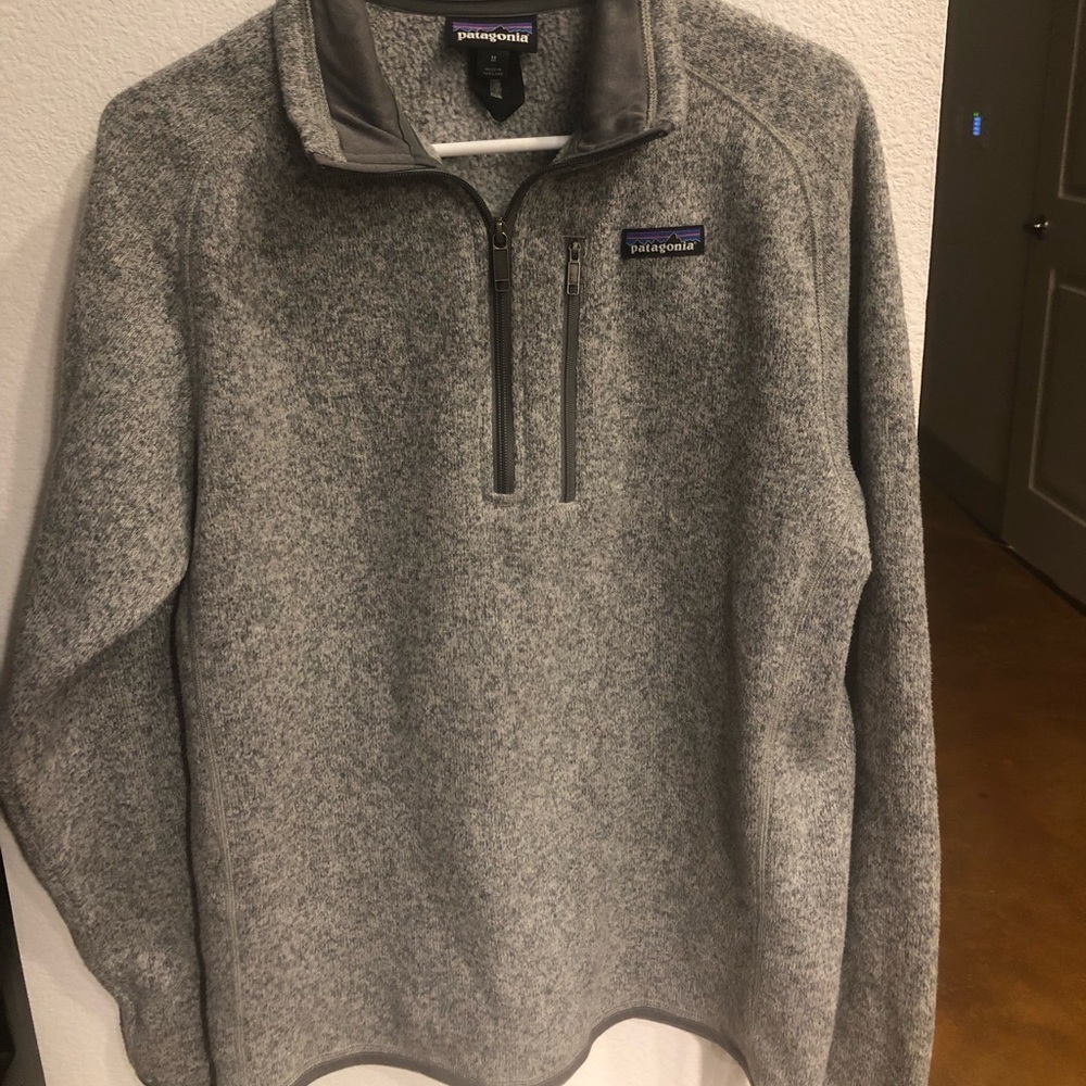 Men’s Patagonia Better Sweater 1/4 Zip Medium Gray